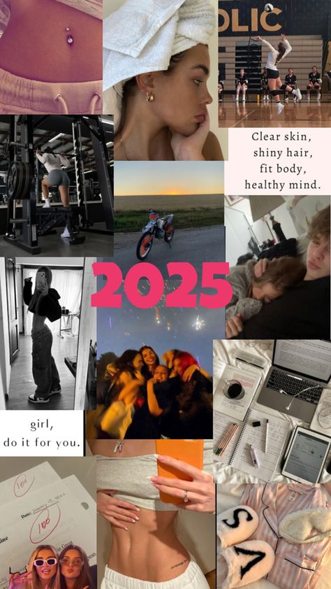 Visionboard 2025🎀 Text Conversation Starters, New Years Resolution List, Vision Board Success, Resolution List, Blonde Moments, Life Goals Future, Manifesting Vision Board, Vision Board Goals, Vision Board Affirmations