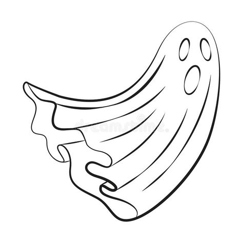 Flying Ghost Drawing, Ghost Flying, Flying Ghost, Drawing Line Art, Ghost Drawing, Line Art Illustration, About Halloween, Contour Drawing, Halloween Ghost