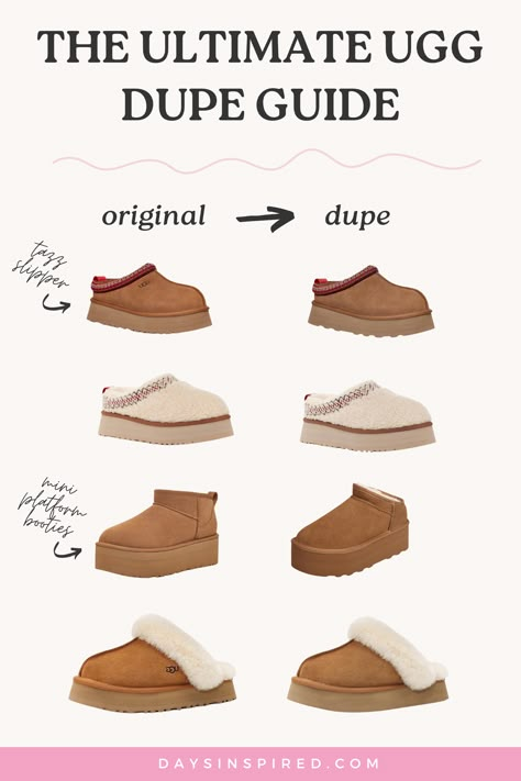 I’ve found some amazing UGG Dupe options for the most iconic styles at a reasonable price. From cozy slippers to chic boots, we’ve scoured the web to find affordable alternatives that won’t compromise on comfort or style. Whether you’re a fan of the iconic UGG Tazz Slipper, adore the classic UGG boot with bows, or crave the elegance of UGG Crossover Slippers, we’ve got you covered. How To Style Tazz Uggs, Ugh Classic Slipper Outfit, Ugg Duplicates, Ugg Classic Slipper Outfit, How To Style Ugg Slippers, Style Ugg Slippers, Ugg Tazz Slippers Outfit, Ugh Slippers Outfits, Outfits With Ugg Slippers