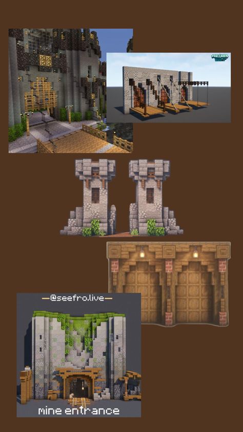 Minecraft Courtyard, Minecraft Wall, Minecraft Castle, Minecraft, Entrance, Castle, Wall, Quick Saves