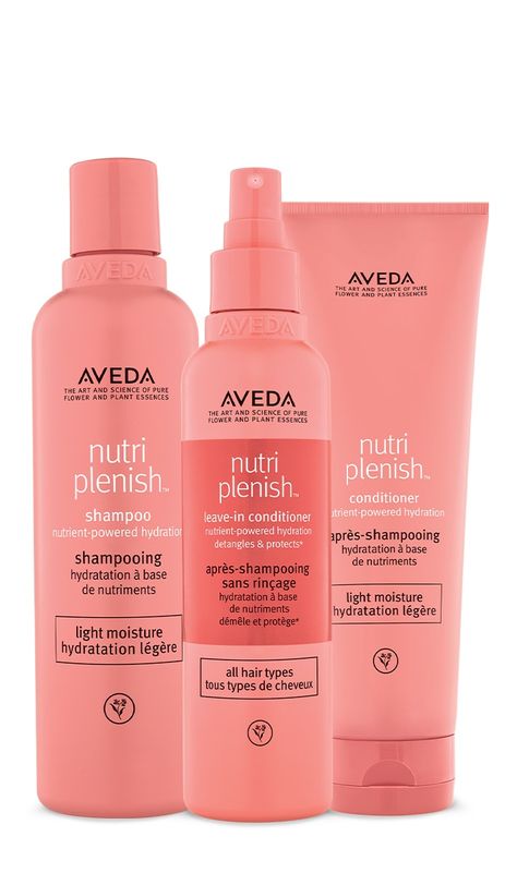 nutriplenish™ light hydration set | Aveda Aveda Shampoo, Products For Hair, Moisturize Dry Hair, Meat Meals, Curly Hair Products, Pomegranate Oil, Best Hair Care Products, Hair Care Gifts, Aromatic Oils