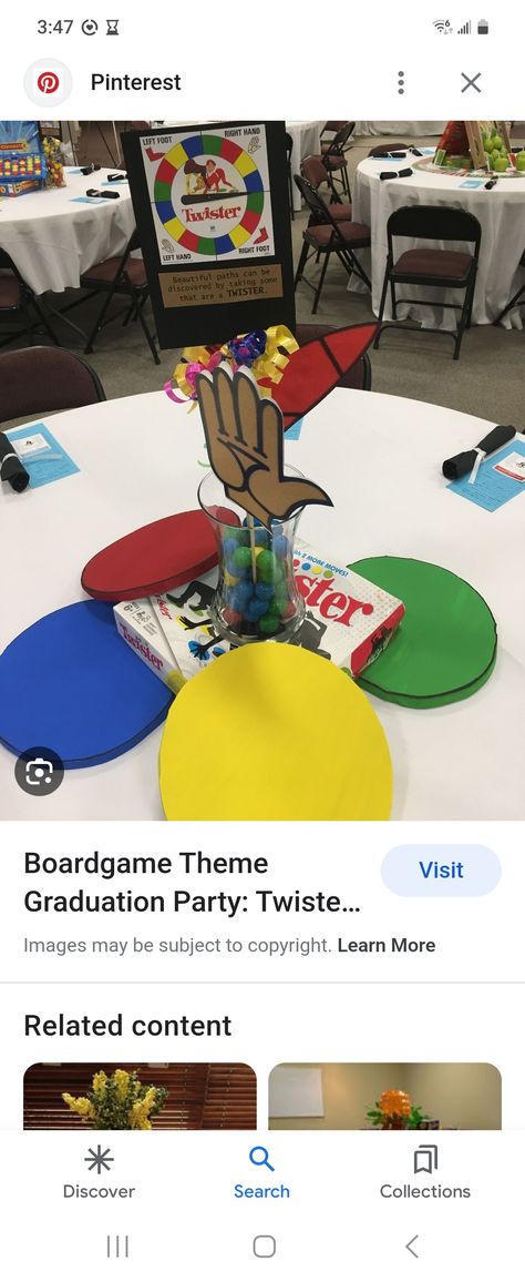 Board Game Centre Pieces, Trivia Night Table Decorations, Game Themed Centerpieces, Game Night Centerpieces, Trivia Night Centerpieces, Family Game Night Centerpieces, Operation Board Game, Gala Centerpieces, Board Game Themes