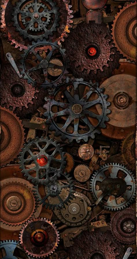 Steampunk Wallpaper, Whatsapp Wallpapers Hd, Graphic Panels, Steampunk Artwork, Steampunk Aesthetic, Amoled Wallpapers, Galaxy Wallpaper Iphone, Clock Wallpaper, Abstract Wallpaper Backgrounds