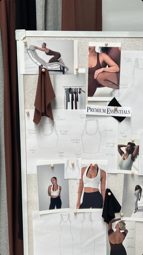 Fashion Bulletin Board, Business Of Fashion, Marketing Ideas Clothing Brand, Successful Clothing Brand Aesthetic, Boutique Collection Ideas, Small Business Mood Board, Fittings Aesthetic, Clothing Brand Vision Board, Content Ideas For Clothing Brand