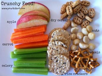 Crunchy foods as a part of a sensory diet! Repinned by SOS Inc. Resources pinterest.com/sostherapy/. Toddler Wont Eat, Picky Eating Toddler, Crunchy Food, Sensory Integration Disorder, Oral Motor Activities, Feeding Therapy, Sensory Therapy, Sensory Diet, Sensory Motor