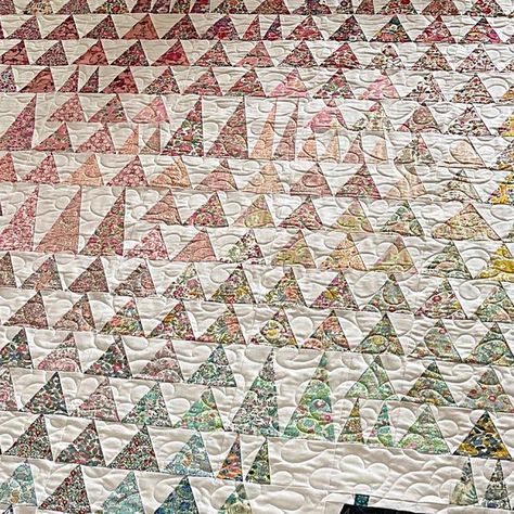 Fairytale Forest Quilt, Quilt Room, Forest Quilt, Fairy Tale Forest, Fairytale Forest, Triangle Quilts, Quilting Room, Triangle Quilt, Quilting Ideas