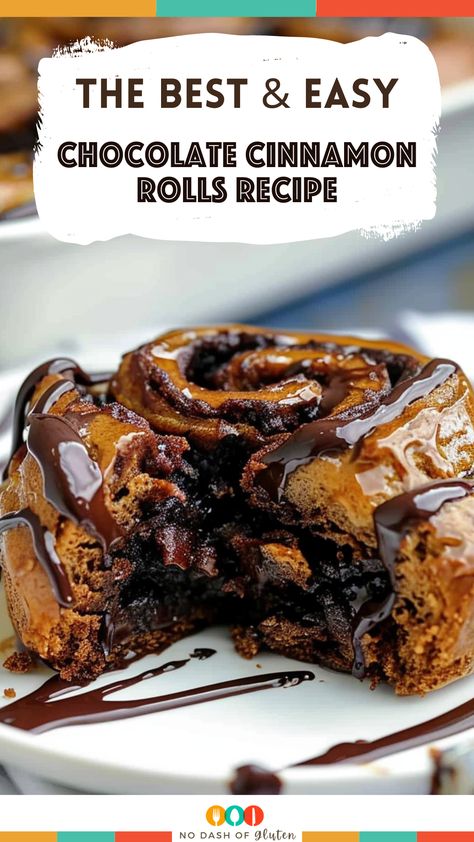 Chocolate Cinnamon Rolls Recipe Chocolate Cinnamon Rolls, Chocolate Dough, Gluten Free Holiday Recipes, Cinnamon Filling, Cinnamon Roll Recipe Homemade, Special Breakfast, Cinnamon Roll Dough, Gluten Free Recipes For Breakfast, Delicious Gluten Free Recipes