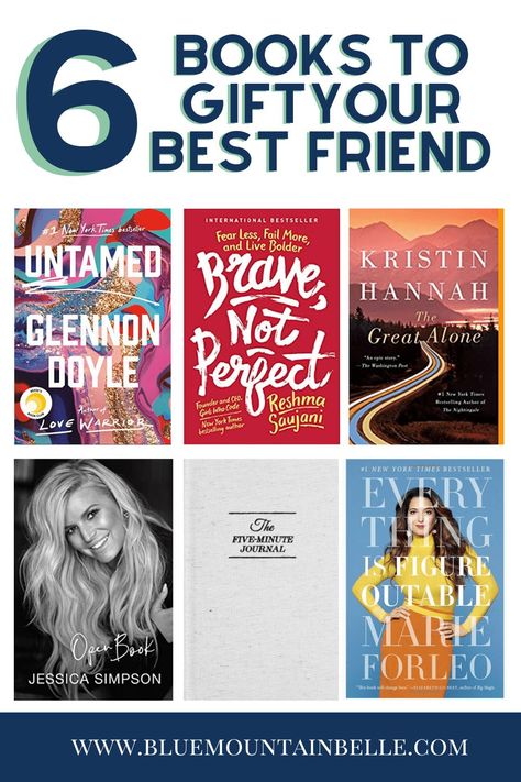 From inspiring stories from badass women and celebs to deep powerful fictional reads, click here for the best books to give your bestie - from self help to celebrity memoir and adventurous fiction Book Recommendation | Books for woman | Self Help books | Self love books | Gifts for girlfriends | gifts for friends | book idea | bookish gift ideas | gift ideas for book lovers christmas | gift ideas for book lovers birthday | gift ideas for bookworms | best book gift ideas Books Self Love, Recommendation Books, Gift Ideas For Bookworms, Book Gift Ideas, Ish Book, Book Recommendations Fiction, Gift Ideas For Book Lovers, Self Love Books, Friends Book