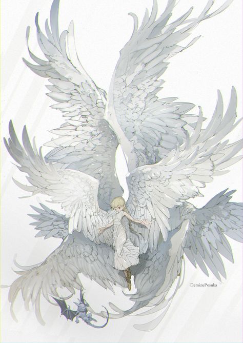 Wings Drawing, Angel Drawing, Wings Art, Angel Art, 영감을 주는 캐릭터, An Angel, Creature Art, Art Reference Photos, Dark Fantasy Art