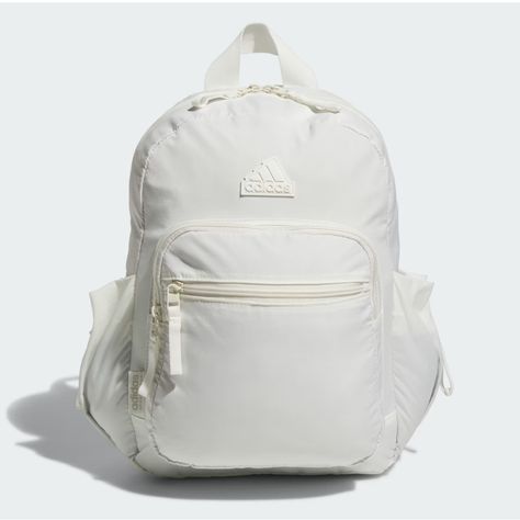 Brand New With Tags Adidas Weekender Backpack In White Addidas Backpacks, Backpacks Adidas, Babysitting Bag, College Book Bag, Alabama Hoodie, Weekender Backpack, Cute Backpacks For School, Backpacks School, Adidas Backpack