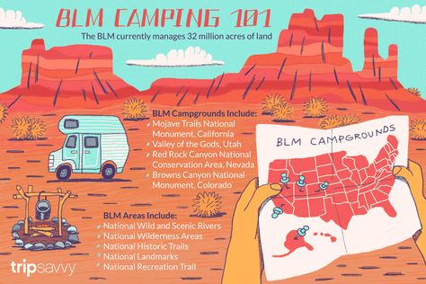 Your Guide to BLM Camping and Recreation Blm Camping, Basic Camping Checklist, Red Rock Canyon National Conservation Area, Rv Trips, Arizona Camping, Camping Usa, Camping 101, Rv Trip, Travel Trailer Camping