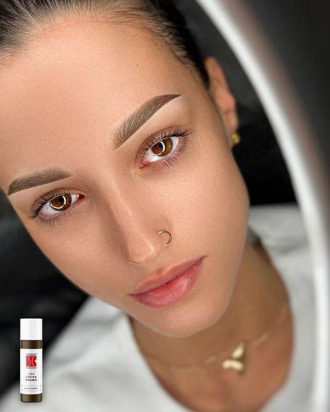 Our REACH compliant 206 Cocoa Brown pigment is perfect to create dark brown eyebrows for your clients. This eyebrow shade can be lightened and matched to the hair color type by adding 201 Honey Brown.

Amazing work by: @wowbrow.official

Pigment: 206 Cocoa Brown
⁠
#pmubrows #swisscolorpigments #swisscolorinternational #pmu #pmuworld #reachcompliant #browpigmentation #swisscolor #brows Dark Brown Eyebrows, Eyebrow Shading, Brown Eyebrows, Cocoa Brown, Honey Brown, Microblading, Eyebrows, Cocoa, Dark Brown