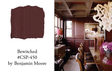 Benjamin Moore ~ Bewitched Bewitched Paint Color, Wild Mulberry Benjamin Moore, Beaujolais Benjamin Moore, Benjamin Moore Dark Walnut, Benjamin Moore Bewitched, Chestnut Benjamin Moore, Fading Twilight Benjamin Moore, Bewitched Benjamin Moore, Plum Walls