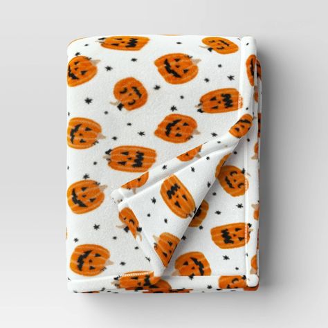 Cute Fall Blankets, Pumkin Blanket, Cute Halloween Blankets, Halloween Blankets Aesthetic, Cute Fall Room Decor, Cute Throw Blankets, Halloween Decorations Bedroom, Seasonal Blankets, Preppy Blanket