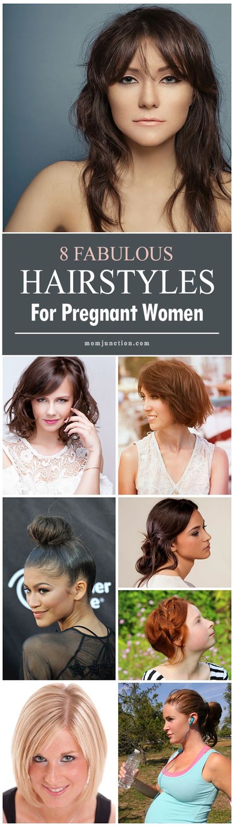 8 Fabulous Hairstyles For Pregnant Women #pregnancy #pregnancycare #pregnancytips #pregnant Hairstyle For Pregnant Women, Haircuts For Pregnant Women, Pregnant Haircut, Hairstyles For Pregnant Women, Pregnant Hairstyles, Hairstyles For Maternity Pictures, Pregnancy Haircut, Styles For Pregnant Women, Pregnancy Hairstyles