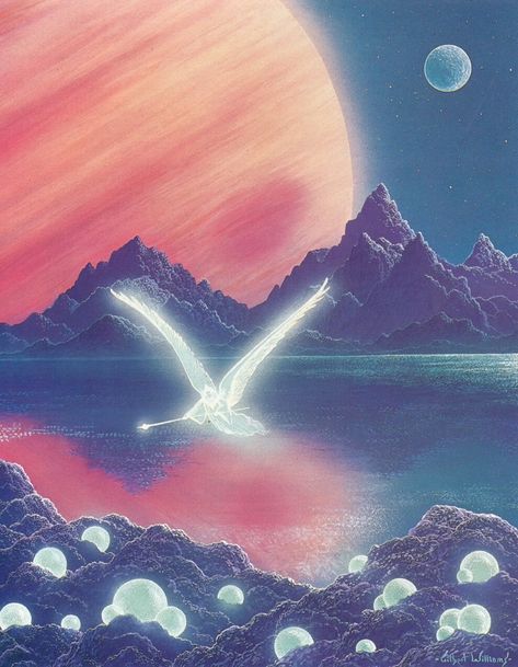 Gilbert Williams, Brian Weiss, 70s Sci Fi Art, West Art, Spirited Art, After Life, Science Fiction Art, Witch Art, Harvest Moon