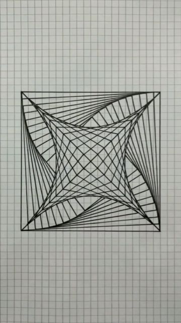 Geometric Drawing Abstract Patterns, Logo Intro Animation, Optical Illusions Drawings, Intro Animation, Geometric Line Art, Optical Illusion Drawing, Graph Paper Designs, Fractal Geometry, Logo Intro