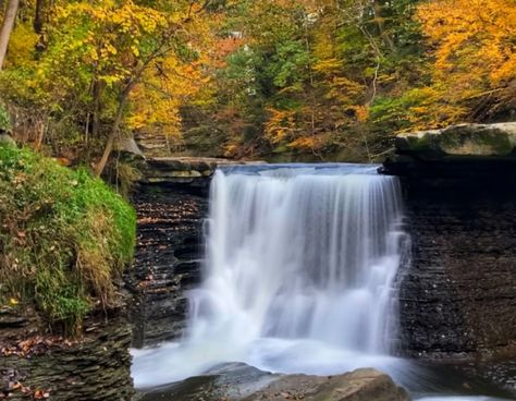 The Bedford Reservation Hike In The Cleveland Metroparks Is A 7.6-Mile Excursion With A Waterfall Finish Ohio Weather, Cleveland Metroparks, Bridal Veil Falls, River Park, Northeast Ohio, Great Falls, Beautiful Landscapes, Cleveland, Ohio