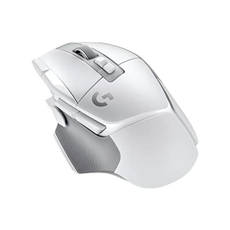 Logitech G502 X Lightspeed Wireless Gaming Mouse - LIGHTFORCE hybrid optical-mechanical switches, HERO 25K gaming sensor, compatible with PC - macOS/Windows - White White Video, Gaming Mice, Pc Components, Video Games Pc, Laptop Desktop, Gaming Setup, Logitech, Gaming Mouse, Laptop Computers