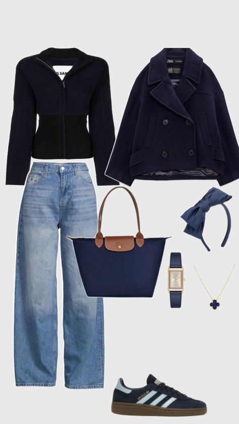 navy blue outfit navy blue shoes navy blue kazak versace dior chanel dolce gabbana bugatti bulgari Navy Chic Outfit, Navy Ootd, Navy Shoes Outfit, Navy Blue Top Outfit, Navy Outfits, Blue Outfit Winter, Blue Top Outfit, Navy Blue Outfit, Navy Blue Top