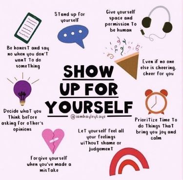 Show Up For Yourself, Mental Health Facts, Self Care Bullet Journal, Mental And Emotional Health, Self Care Activities, Self Compassion, Forgiving Yourself, Healthy Mind, Coping Skills