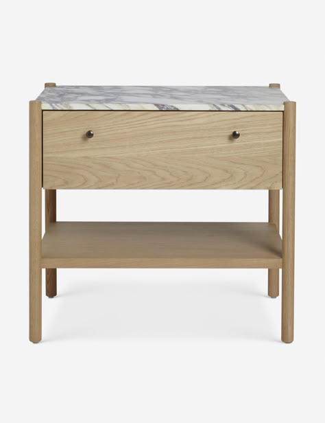 Philana Nightstand Marble Nightstand, Outdoor Dinnerware, Bright Living Room, Sanctuary Bedroom, Honey Oak, Outdoor Candles, Lulu And Georgia, Outdoor Furniture Collections, Modern Nightstand