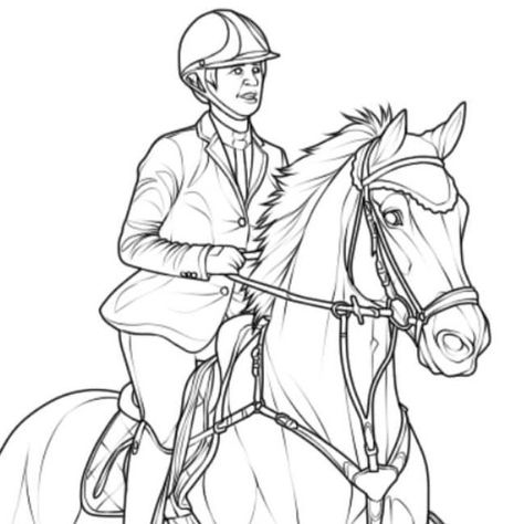 Horse Coloring Pages Realistic, Horse Line Art Drawing, Horse Outline Drawing, Horse Coloring Pages For Adults, Drawing Layout, Warmblood Stallion, Cowboy Artwork, Horse Outline, Drawing Horse