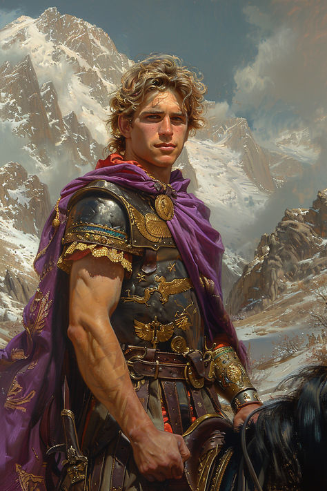 Alexander The Great Aesthetic, Roman General Art, Alexander The Great Wallpaper, Alexander The Great Art, Roman Aesthetic, Roman King, Masculine Aesthetic, Roman Kings, Hindu Kush