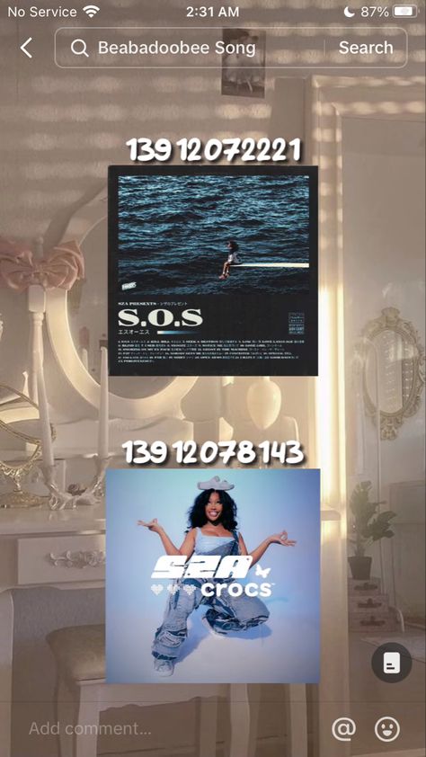 Sza Decals Codes Bloxburg, Sza Posters Bloxburg, Bloxburg Sza Poster Codes, Berry Avenue Codes For Pictures Sza, Roblox Sza Decal Codes, Sza Bloxburg Picture Codes, Sza Codes For Berry Ave, Vines Code Bloxburg, Berry Avenue Codes Pictures Sza