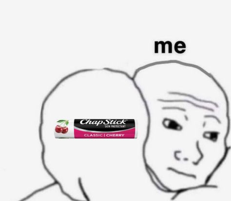 image shows two people hugging. one is labeled “me” and the other has a picture of a tube of cherry chapstick Cherry Chapstick, Hilarious Memes, James Charles, Love You So Much, Random Things, Funny Memes, Cherry, Memes, Quick Saves