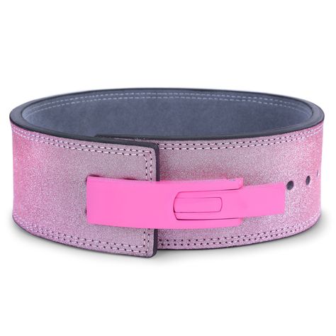 Custom Weightlifting Pink Sparkling Lady's belt \ Powerlifting Lever belt , Engraving On Buckle and Sticker Printing on Belt Is Free. by Customgymshop on Etsy Lever Belt, Unique Gifts For Girlfriend, Workout Belt, Women Lifting, Sticker Printing, Lift Heavy, Back Support, Anniversary Gifts For Him, Powerlifting