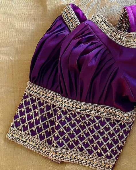 Maggam Work Blouse Designs Simple, Work Blouse Designs Simple, Simple Wedding Blouse Designs, Latest Fashion Blouse Designs, Blouse Designs Simple, Simple Aari Work Blouse Design, Simple Aari Work Blouse, Blouse Design Aari Work, Blouse Designs Aari Work