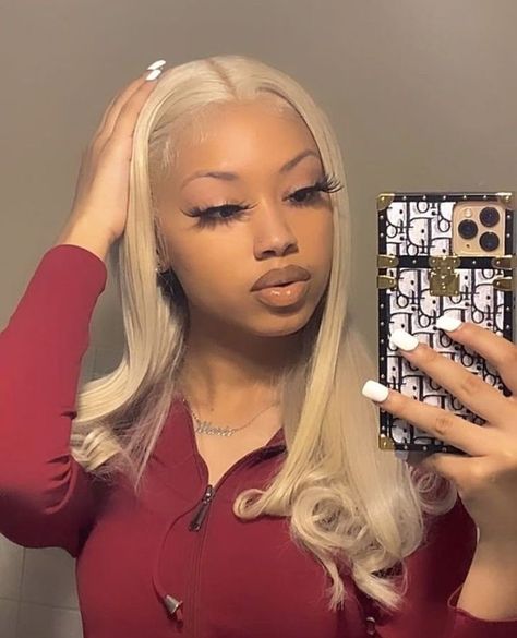 Baddie Hairstyles, Hair Inspo Color, Light Skin, Black Girls Hairstyles, Aesthetic Hair, Looks Style, Weave Hairstyles, Pretty Hairstyles, Kim Kardashian