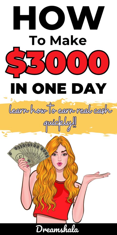 Are you in need of money? Do you want to Make Money Fast? Here you can find 16 legit ways to make $3000 fast. These ways can help you to pay your bills and clear your debts instantly. If you're a student or stay-at-home mom these simple ways can also help to make extra money every month. I personally made money passively from #2. #makemoneyfast #make3000fast #makemoneyonline #waystomakemoneyonline How To Get Money Fast, Make Quick Money, Money Making Jobs, Social Media Jobs, Quick Money, Money Fast, Earn Money From Home, Make Money Fast, Remote Jobs