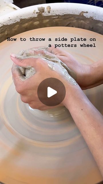 thepottersstudio on Instagram: "Watching clay take shape on the potter’s wheel feels like seeing magic happen right in front of you. It’s amazing to witness how a lump of clay turns into something beautiful.

#PotteryMagic #WheelThrowingWonder #ClayTransformation #artisticalchemy" Throwing A Plate On The Wheel, Clay Videos, Wheel Throwing, Potters Wheel, Side Plates, Something Beautiful, Wheel, Wonder, Turn Ons