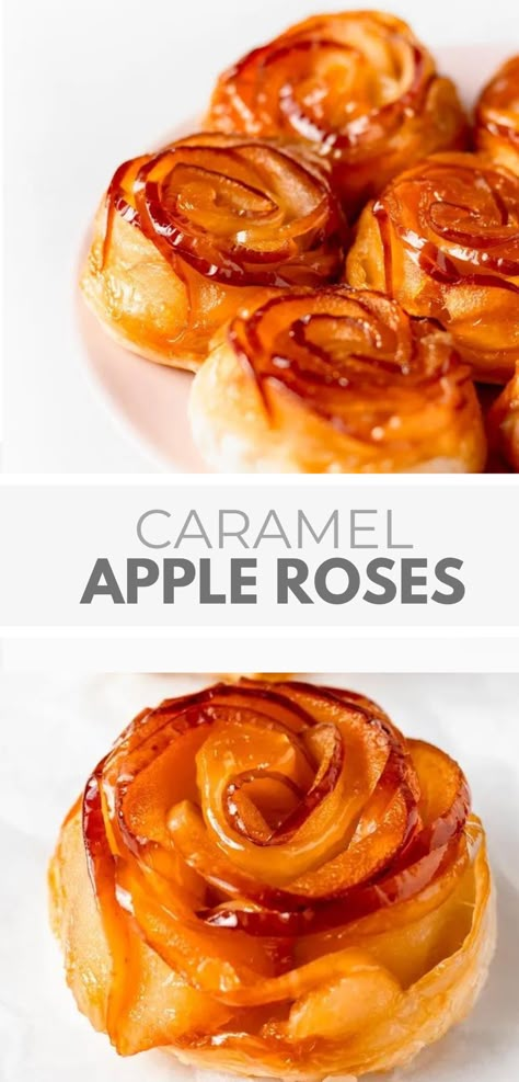 Apple Roses Puff Pastry Recipe Mini Apple Pie Roses, Rose Apples Dessert, Rose Apple Pie Recipe, Apple Blossom Puff Pastry, Apple Pie Tarts Recipe Easy, Apple Mille Feuille Recipe, Apple Rose Tartlets, Apple Roses Dessert, Flower Apple Pie