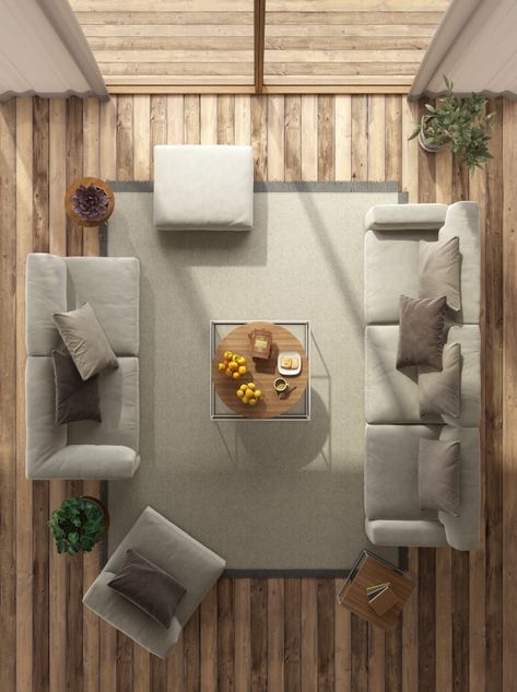 Living Room Top View, Interior Design Template, Large Floor Lamp, Living Room Sofa Design, My Coffee, Minimalist Living, Minimalist Living Room, Modern Coffee Tables, Top View