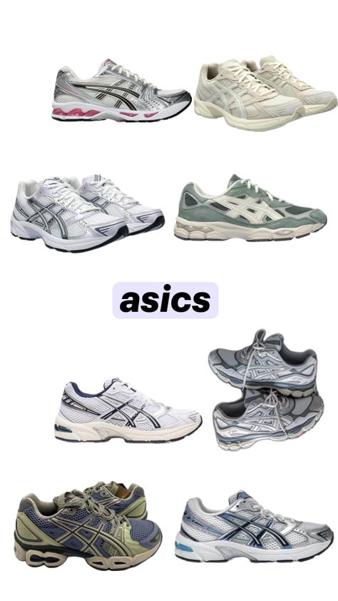 #asics #shoe #inspo Acisis Shoes, Asics Aesthetic, Shoe Inspo, Barbie Dream, Barbie Dream House, Asics Gel, White Shoes, Sock Shoes, Dream House