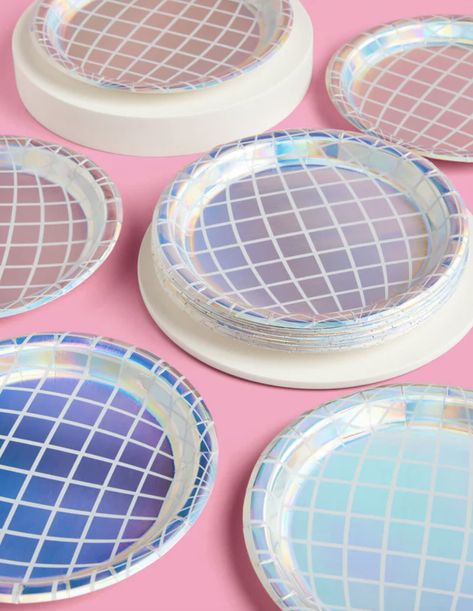 Disco Bachelorette Party Plates Disco Straws, 70s Groovy Party, Disco Balloons, Drink Pouches, Last Disco, Groovy Party, Disco Party Decorations, Iridescent Foil, Cowboy Birthday Party