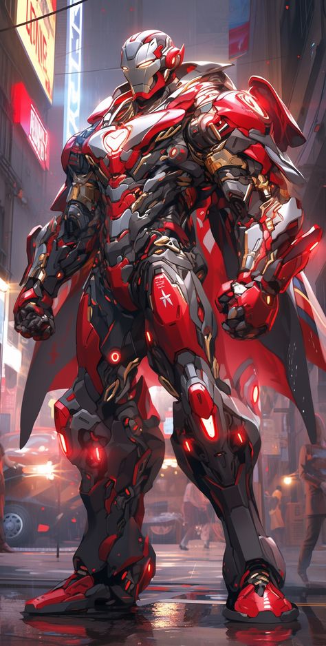 Iron Batman, Wallpaper Gamer, Iron Man Pictures, Iron Man Photos, Marvel Character Design, Cyberpunk Rpg, Batman Armor, Futuristic Armor, Marvel Superheroes Art