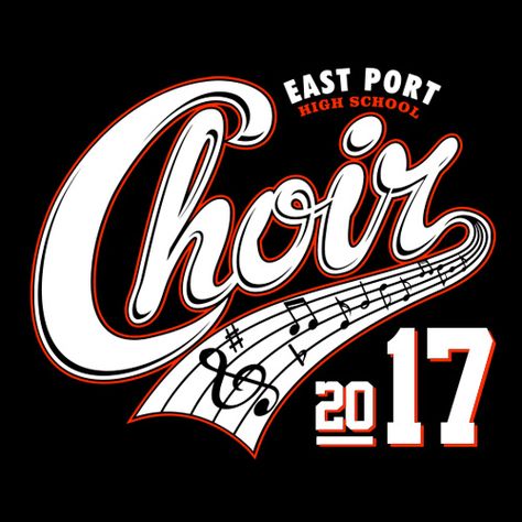 Check out this t-shirt design from imagemarket.com. Chorus Tshirt Designs, Chorus Shirts Design, Choir Shirts Design, Choir Shirt Ideas, School Band Shirts, Band Shirt Ideas, Choir Shirts, Club Tshirts, High School Choir