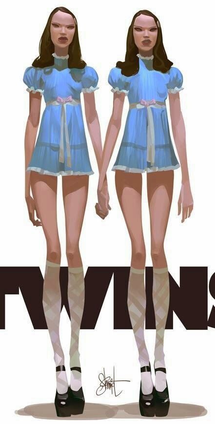 The Shining Twins, Otto Schmidt, 캐릭터 드로잉, Arte Inspo, The Shining, 영감을 주는 캐릭터, Cartoon Style, A Drawing, Art Sculpture