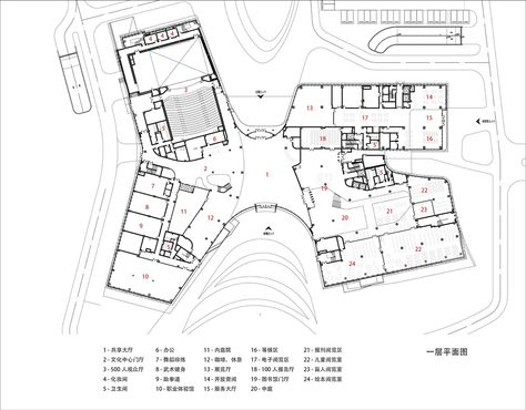 Crafts Center Architecture Plan, Museum Elevation Design, Convention Centre Plan, Culture Center Plan, Cultural Center Architecture Projects, Innovation Center Architecture, Arts Center Architecture, Culture Center Architecture, Cultural Center Architecture Concept