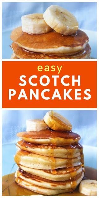 A simple recipe for traditional Scottish pancakes. They are called Scotch pancakes or drop scones and make a very tasty breakfast or dessert. #scotchpancakes #dropscones #Scottishpancakes #easypancakerecipe #easypancakes #pancakes #breakfast #brunch Dropped Scones Recipe, Scotch Pancakes Recipe, Scottish Baking Recipes, British Pancakes, Scottish Pancakes, Drop Scones Recipe, English Pancakes, Scottish Desserts, Pancakes Banana