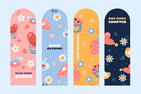 Bookmark Illustration, Gel Pen Art, Bookmark Design, Bookmarks For Books, Bookmark Craft, Background Design Vector, Book Labels, Vector Hand, Pen Art