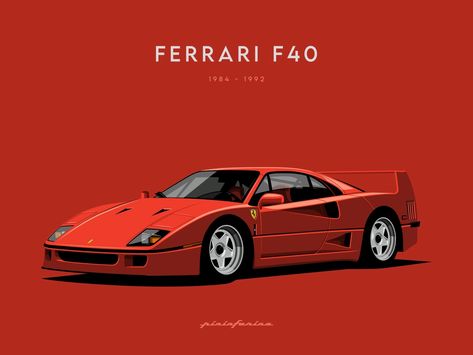 Ferrari Auto, Car Pc Wallpaper 1920x1080 Full Hd, F40 Wallpaper, Ferrari F40 Tattoo, Awesome Cars, Computer Wallpaper Cars, Ferrari F40 Wallpapers, Cars Art Wallpaper, Cars Poster