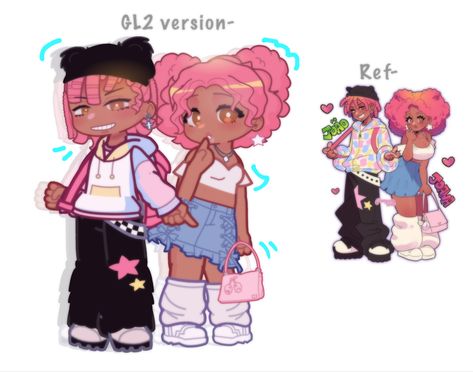 MKAY RLLY LIKE THIS ONE😍/I MADE THE GL2 VERSION/ Gacha Base Poses Cute, Chibi Body, Cartoon As Anime, Hand Drawing Reference, Characters Inspiration Drawing, The Darkest Minds, Club Hairstyles, Comic Style Art, Club Outfit Ideas