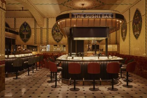 Lighting Design International overhauls illumination of Harrods dining hall High Contrast Lighting, David Collins, Modern Home Accessories, Under Counter Lighting, Note Design Studio, Theatre Lighting, Harrods London, Architectural Lighting Design, Architecture Company