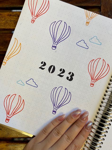 End Of The Year Bullet Journal, Journal Ideas 2024 Cover Page, Simple Bullet Journal Themes, Year Journal Cover, Bujo Year Cover 2024, Bujo Cover Page Ideas 2024, 2024 Journal Cover Page, Bullet Journal New Year Page, Journal Ideas Cover Page