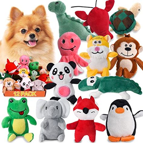 Squeaky Dog Toys for Puppy Small Medium Dogs, Stuffed Samll Dog Toys Bulk with 12 Plush Pet Dog Toy Set, Cute Safe Dog Chew Toys Pack for Puppies Teething (12 Dog Toys) Dog Toys For Boredom, Small Dog Toys, Dog Squeaky Toys, Puppy Chew Toys, Cute Small Dogs, Dogs Stuff, Puppy Teething, Puppy Chewing, Interactive Dog Toys